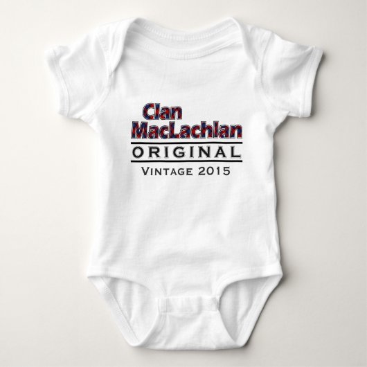 Body Personnaliser vintage de MacLachlan de clan votre (Devant)