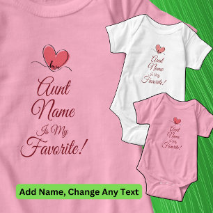 Body Personnalisez Tante Nom Est Mon Cœur D'amour Préfé