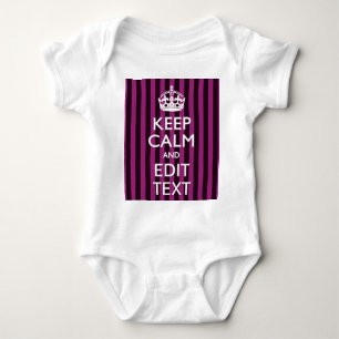 Body Personnalized KEEP CALM and Your Text on Pink