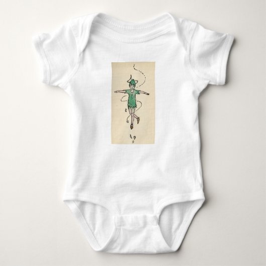Body Peter Pan en 1920 s peint à la main (Devant)