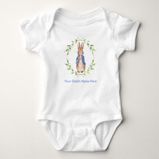 Body Peter Rabbit avec le nom de l'enfant Personnalisat (Devant)