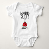 Body Petit Bébé de boxe - Compétences de boxe - Punchin (Devant)