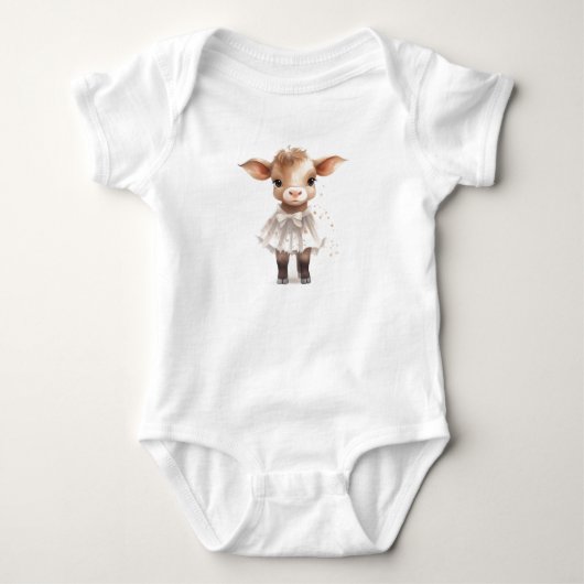 Body Petit bébé doux veau de vache en robe (Devant)