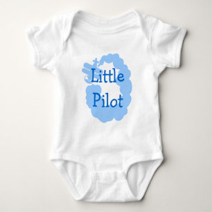 Body Petit bébé pilote grimpant avec avion volant