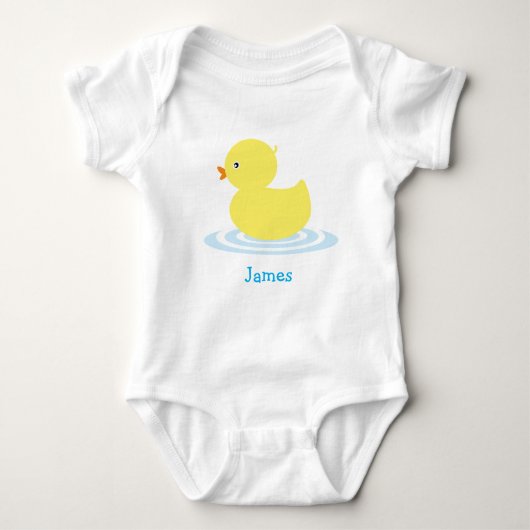 Body Petit Canard Jaune - Costume personnalisé pour béb (Devant)