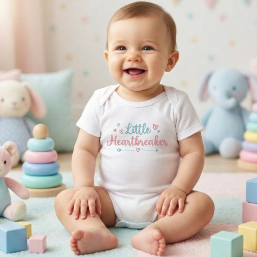 Body Petit Casseur de Coeurs : Saint-Valentin Adorable