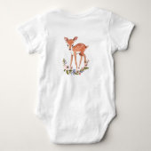Body Petit cerf bébé boisé biologique (Dos)
