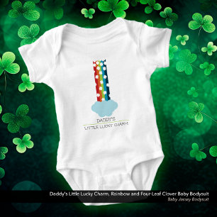 Body Petit Charme Chanceux de papa Arc-en-ciel 4 feuill