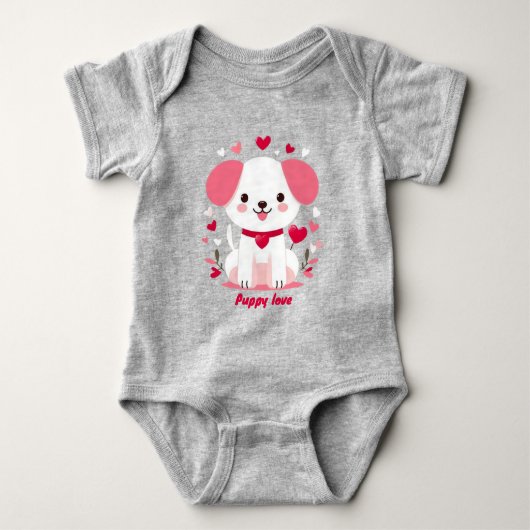 Body Petit chiot de la Saint-Valentin (Devant)