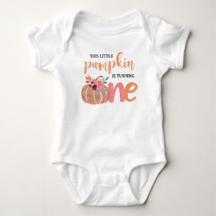 Body Petit Citrouille Boho Floral 1er Anniversaire T-sh