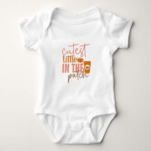 Body Petit Citrouille Cutest Dans Le Patch - T-Shirt Au (Devant)
