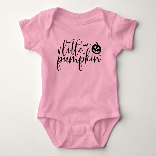 Body Petit Citrouille Halloween Baby Bodysuit (Devant)