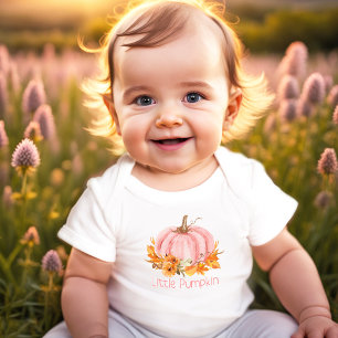 Body Petit Citrouille Vêtement de Bébé Fille Automne