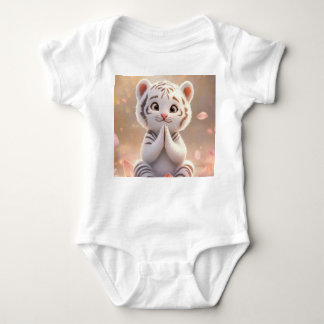 Body Petit club de tigre paisible sur Lotus - Bodysuit