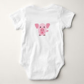 Body Petit cochon rose heureux mignon (Dos)