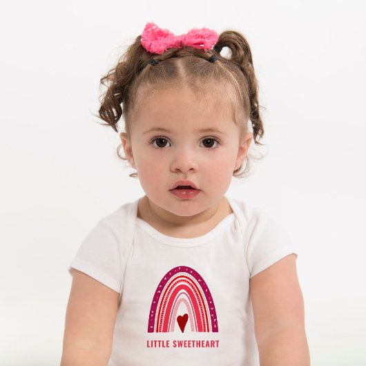 Body Petit cœur bohème arc-en-ciel Saint-Valentin