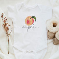 Petit costume pour bébé pêche