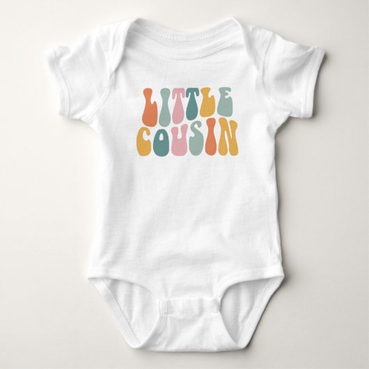 Body Petit Cousin, Enfants Rétro, Coussin Correspondant (Devant)