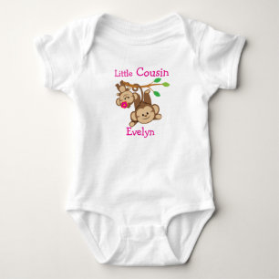 Body Petit Cousin Personnalisé Garçon, Fille Singes Pet