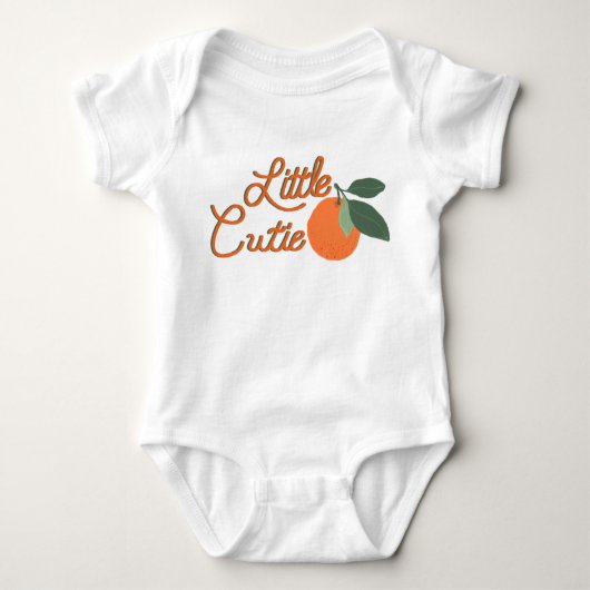 Body Petit Cutie Citrus Baby Bodysuit avec Aquarelle (Devant)