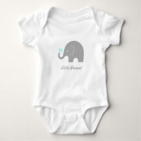 Petit éléphant d'arachide Romper bébé, Coeur bleu