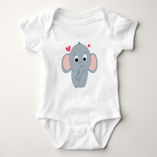 Body Petit éléphant mignon (Devant)