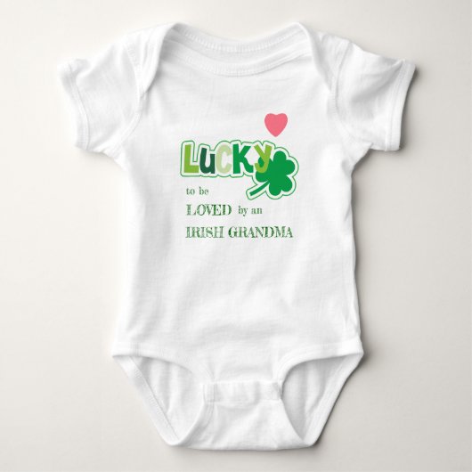 Body Petit-enfant irlandais Shamrock chanceux (Devant)