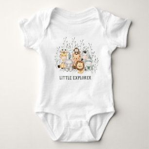 Body Petit Explorer Safari Animaux Baby shower