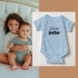 Body Petit Frère Typographie Bleue Bébé Bodysuit