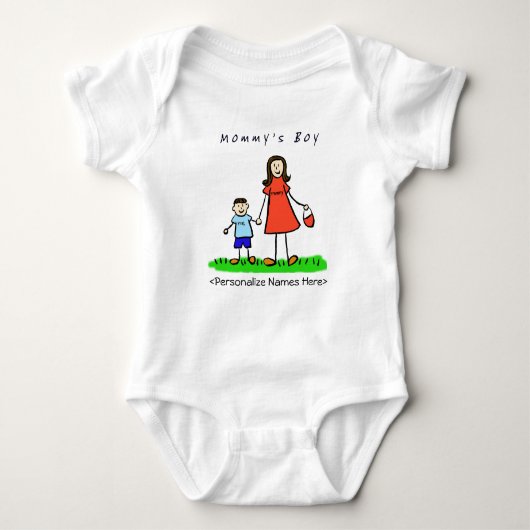 Body Petit garçon de maman - Brunette Mère & Fils Chemi (Devant)