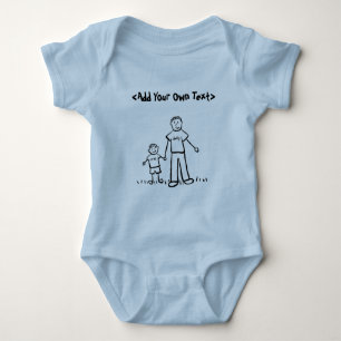 Body Petit garçon de papa Nom personnalisé ou T-shirt t