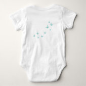 Body Petit Hamster Mignon & Papillons Sur-Mesure (Dos)