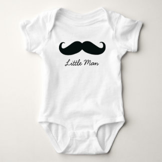 Body Petit Homme Moustache bébé Creeper, Blanc