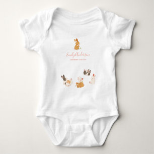 Body Petit lapin Lapin Anniversaire Baby shower Invitat
