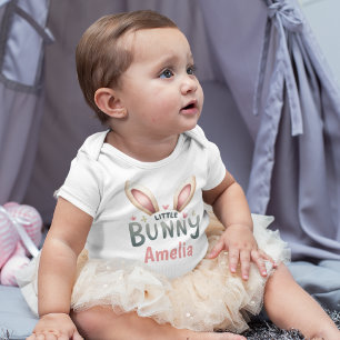 Body Petit lapin personnalisé Nom personnalisé mignon b