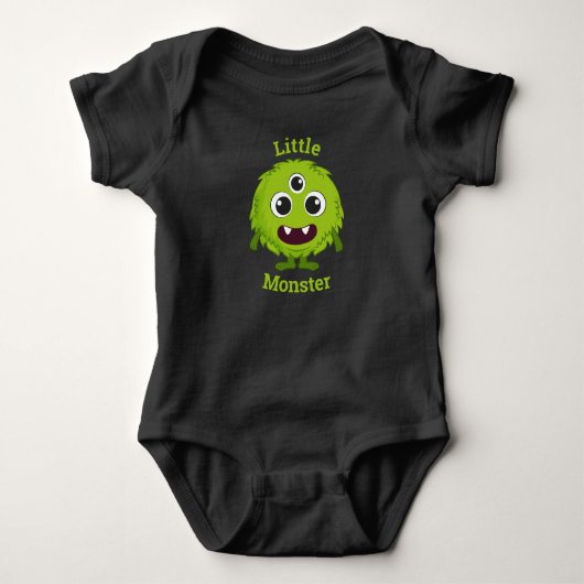 Body Petit Monstre Vert Cool Dude Baby (Devant)
