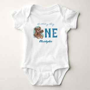 Body Petit Ours Aquarelle Mignon Animal Premier Anniver