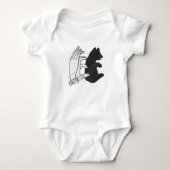 Body Petit ours Ours Silhouette Main (Devant)