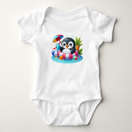 Body Petit pingouin mignon en été (Devant)