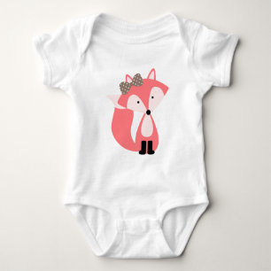 Body Petit renard rose doux