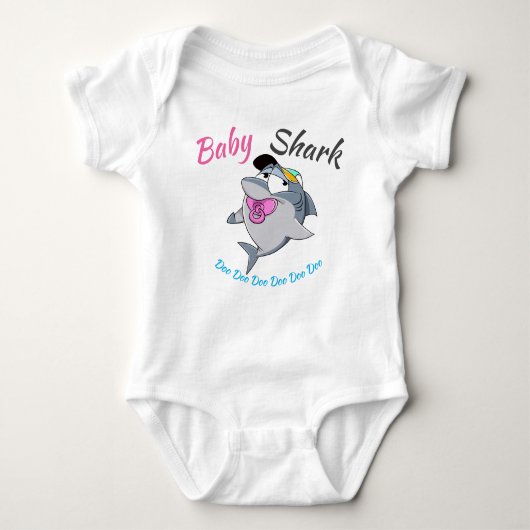 Body Petit requin avec Doo Doo Doo Pink Pacifier Doo (Devant)