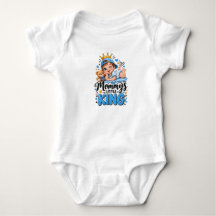 Petit roi de maman Ourson couronné bébé mignon