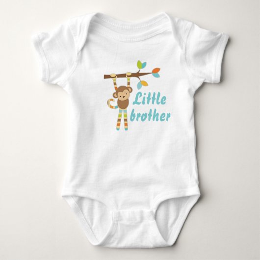 Body Petit singe garçon bébé tee - shirt (Devant)