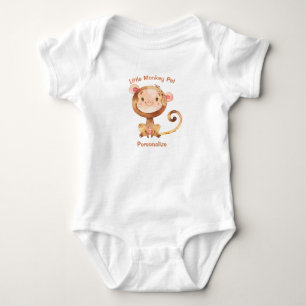 Body Petit singe mignon bébé singe personnalisé