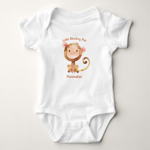 Body Petit Singe Pet Cute Bébé Singe Personnaliser