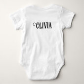 Body Petite Chute Bénédiction Personnalisée Bodysuit bé (Dos)