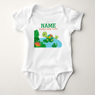 Body Petite combinaison du Jersey de bébé de la tortu