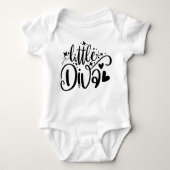 Body Petite Diva Drôle Bodysuits pour bébé Un Pièces (Devant)