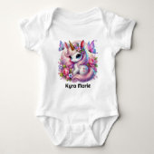 Body Petite fille fille unicorn imaginaire (Devant)