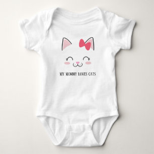Body petite fille mignonne maman amoureux des chats